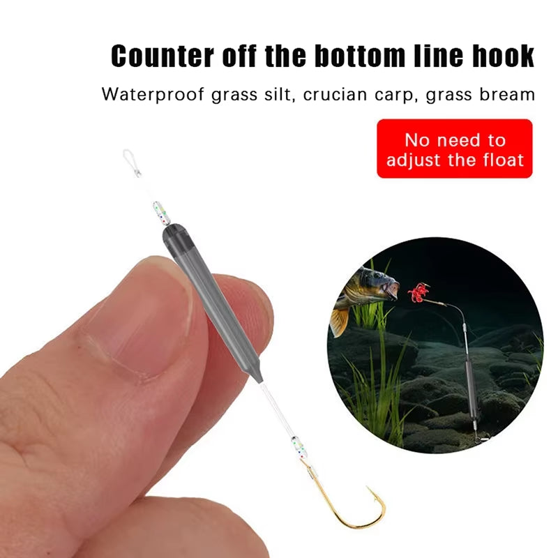 1Pcs 2 Hooks 5# 7# 9# 11# Fishing Hair Rigs Hook Iseni Hook Barb Carp Fishing Hook Ready-To-Use Four Size Carp Rigs Fishing Lure